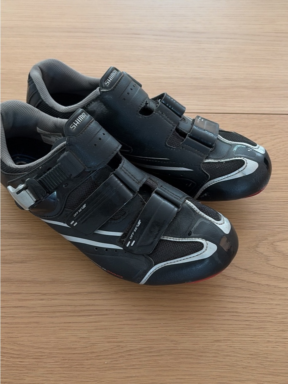 Shimano Black and Gray Road Cycling Shoes